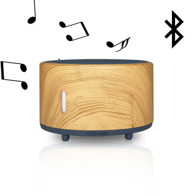 Humidifier Ultrasonic USB Bluetooth Music Speaker 7 Lampu Warna-warni LED Mengubah Diffuser Minyak Esensial Aromaterapi