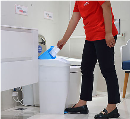 KWS Pedal Sanitary Bin, 4kg Tempat Pembuangan Kebersihan Feminin